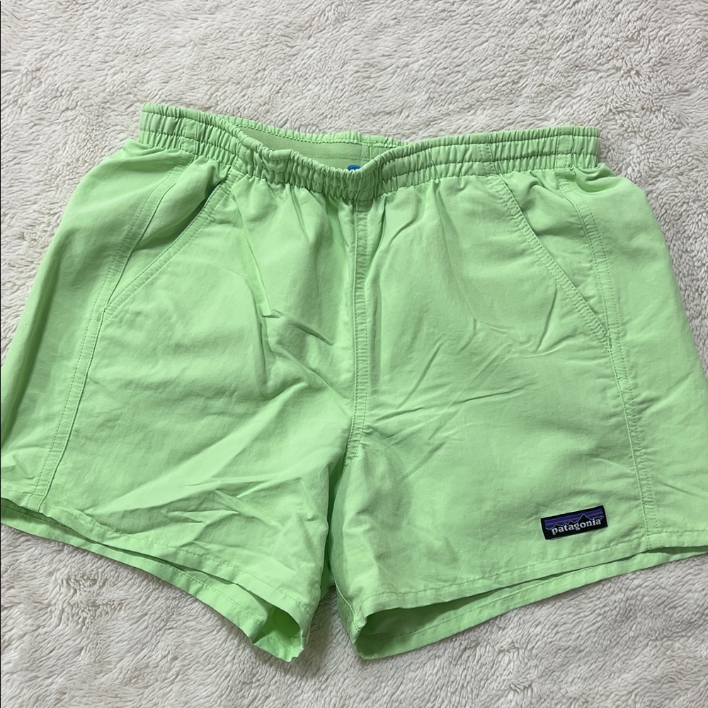 Patagonia Mint Green Casual Shorts